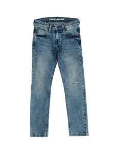 Pepe Jeans Boys Comfort Relaxed Fit Low Distress Heavy Fade Cotton Jeans