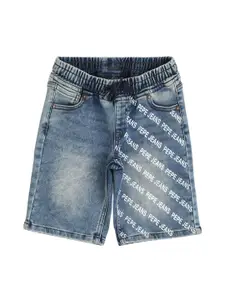 Pepe Jeans Boys Washed Slim Fit Denim Shorts