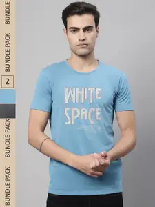 MACK JONNEY Pack of 2 Printed Cotton T-shirts