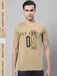 MACK JONNEY Pack Of 2 Printed Cotton T-shirt