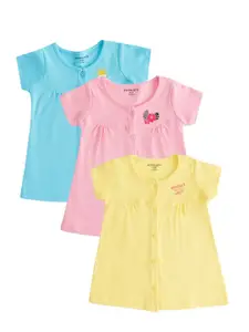 Pantaloons Baby Infants Girls Pack Of 3 Cotton A-Line Dress