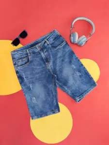 Pantaloons Junior Boys Washed Denim Shorts