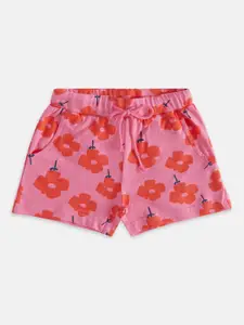 Pantaloons Junior Girls Floral Printed Shorts