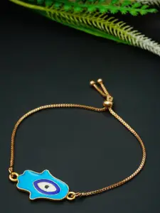 Ferosh Women Gold-Plated Blue Charm Bracelet