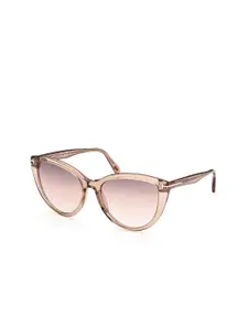 Tom Ford Women Lens & Cateye Sunglasses with UV Protected Lens FT0915_45G