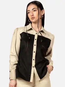 NEOFAA Colourblocked Casual Shirt