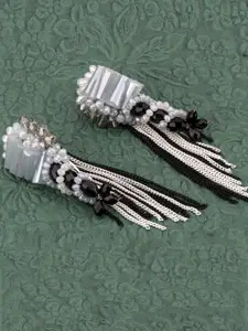 Jewels Galaxy Gold-Plated Beaded Contemporary Drop Earrings