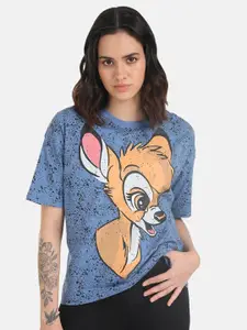 Kazo Graphic Printed Relaxed Fit Disney T-shirt
