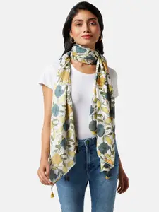 Honey by Pantaloons Women Printed Scarf With Tasselled