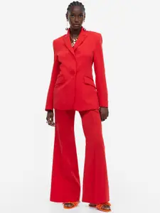 H&M Women Single-Breasted Cheery Red Blazer