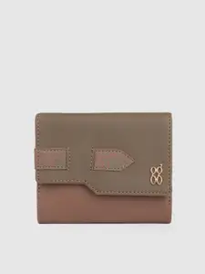 Baggit Women Solid Three Fold Wallet