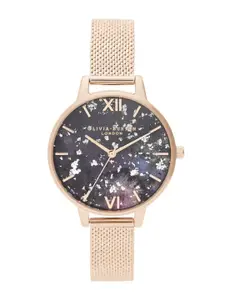 Olivia Burton Women Celestial Embellished Stainless Steel Analogue Watch OB16GD33