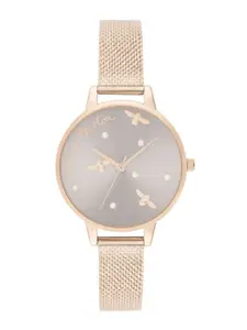 Olivia Burton Women Embellished Dial Stainless Steel Bracelet Style Watch OB16PQ04
