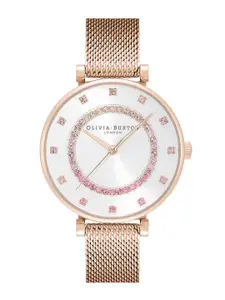 Olivia Burton Women Belgrave Embellished Stainless Steel Analogue Watch 24000006