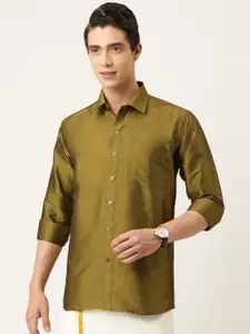 THANGAMAGAN Spread Collar Party Shirt