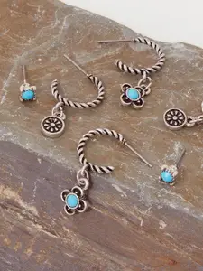 Accessorize London Women Set Of 3 Filigree Hoop Earrings