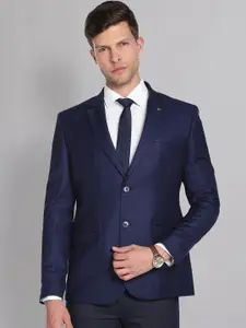 AD By Arvind Checked Notched Lapel Single-Breasted Formal Blazers