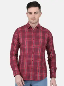 Monte Carlo Spread Collar Tartan Checks Casual Shirt