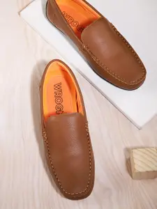 WROGN Men Square-Toe Driving Shoes