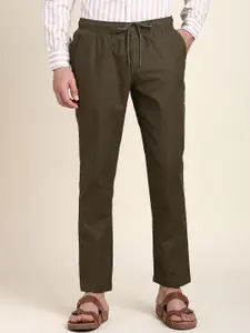Dennis Lingo Men Mid-Rise Comfort Slim Fit Regular Trousers