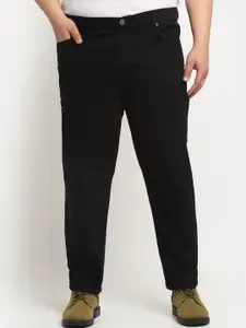 plusS Men Plus Size Comfort Regular-Fit Stretchable Cotton Jeans