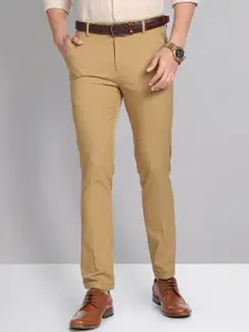 AD By Arvind Men Mid-Rise Slim Fit Formal Trousers