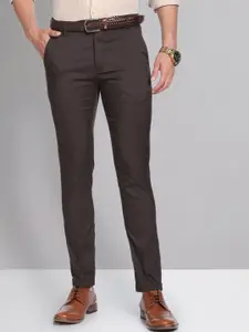 AD By Arvind Men Mid-Rise Slim Fit Formal Trousers
