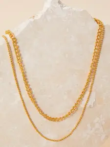 Accessorize Gold-Plated Layered Necklace