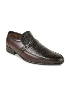 Regal Men Textured Leather Formal Slip On Shoes