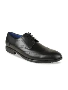 Regal Men Textured Leather Formal Brogues