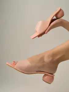 Shoetopia Open Toe Block Heels