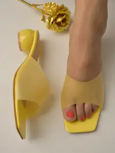 Shoetopia Open Toe Block Heels