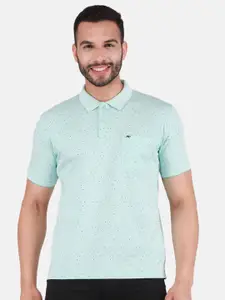 Monte Carlo Micro Ditsy Printed Polo Collar T-shirt