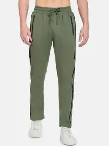 Flying Machine Men Mid-Rise Straight-Fit Track Pants