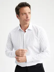 DeFacto Micro Ditsy Printed Pure Cotton Casual Shirt