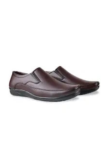 HikBi Men Leather Formal Slip-On Shoes