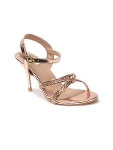 ELLE Embellished Open Toe Backstrap Stiletto Heels