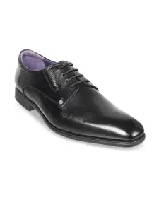 J.FONTINI Men Textured Leather Formal Derbys