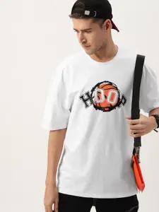 Kook N Keech Printed Drop-Shoulder Sleeves Oversized T-shirt