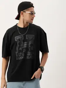 Kook N Keech Printed Drop-Shoulder Sleeves Oversized T-shirt