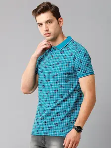 Classic Polo Checked Polo Collar Slim Fit T-shirt