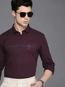 Louis Philippe Ath.Work Slim Fit Opaque Formal Shirt