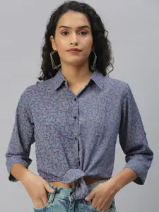 SHOWOFF Comfort Opaque Floral Printed Casual Shirt
