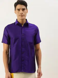 THANGAMAGAN Standard Spread Collar Casual Shirt