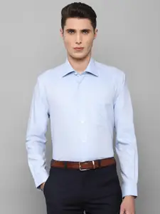 Louis Philippe Self Design Pure Cotton Regular Fit Long Sleeves Formal Shirt