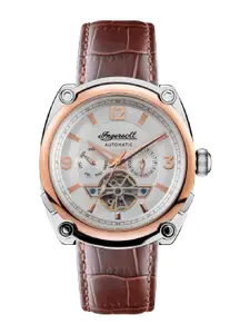 Ingersoll The Michigan Men Leather Straps Analogue Multi Function Automatic Watch I01103B