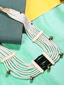 Bamboo Tree Jewels Long Beaded Statement Necklace