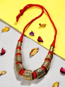 Bamboo Tree Jewels Handcrafted Drawstring Necklace