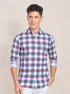U.S. Polo Assn. Pure Cotton Tailored Fit Tartan Checks Casual Shirt