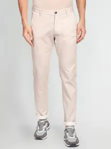 Arrow Sport Men Slim Fit Low-Rise Trousers